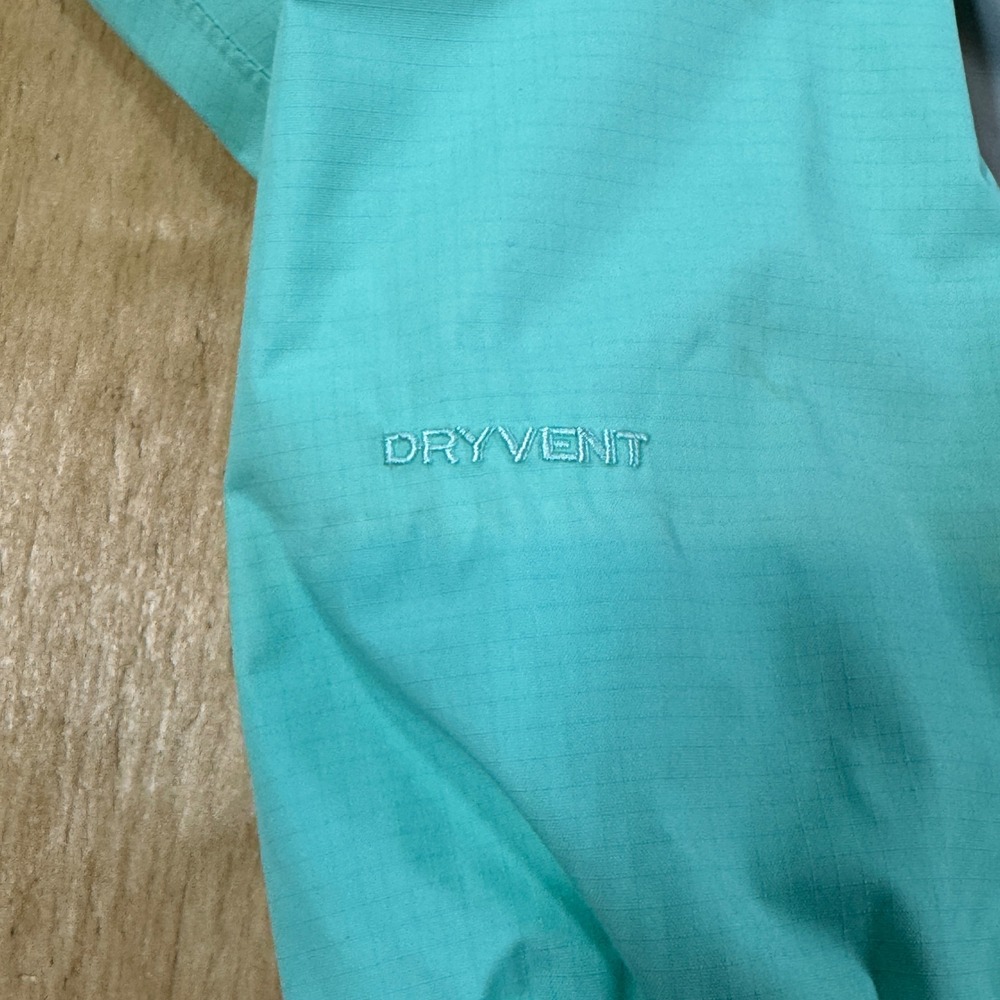 The North Face DryVent Rain Jacket Women's S Grey Mint Green Hooded Gorpcore - Picture 10 of 10
